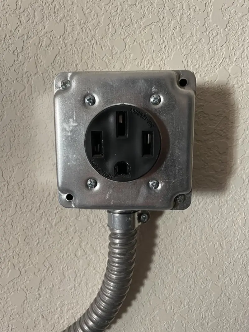 NEMA 14-50 outlet installed for Smart Home Electrical in Pasadena