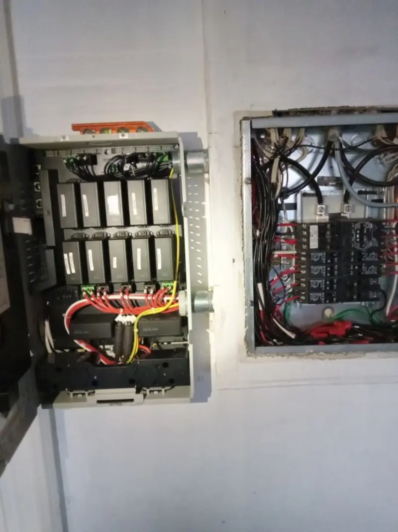 Electrical panel upgrade completed for Security Camera Wiring in Pasadena